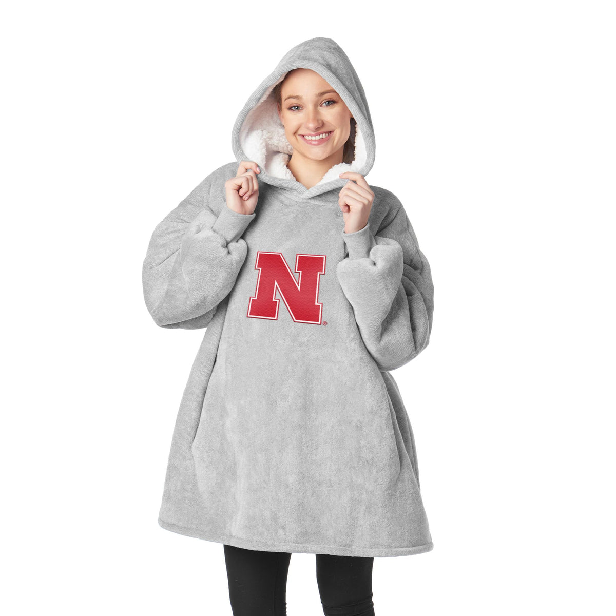 Northwest NCAA unisex-adult Hoodler Oversized Sherpa Pullover