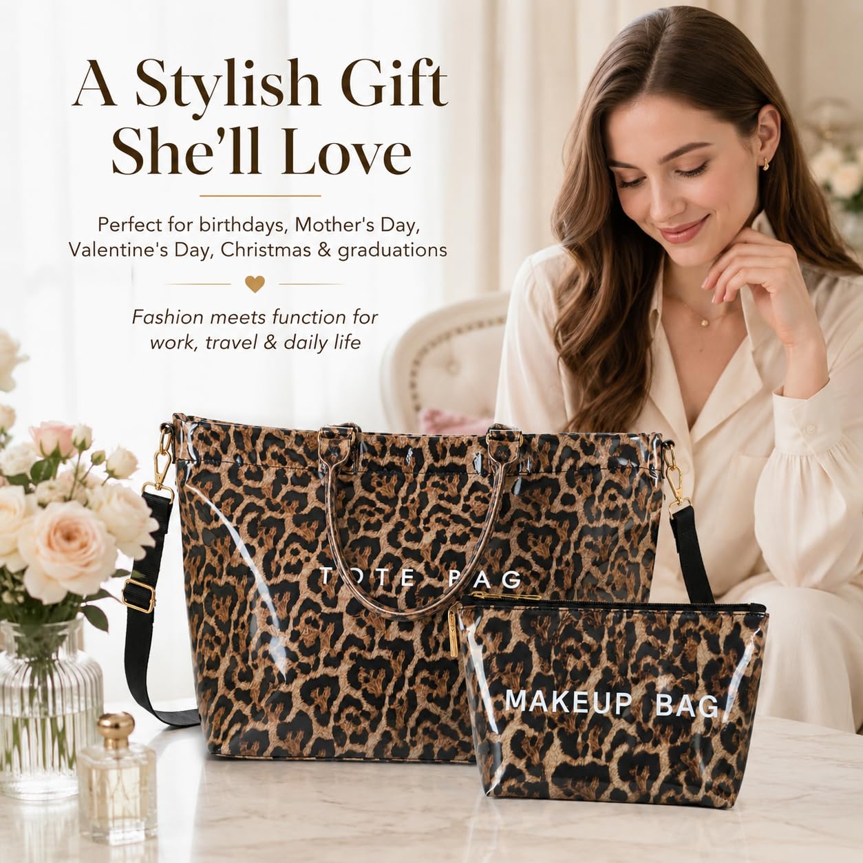 GISMTR Large PVC Tote Bag