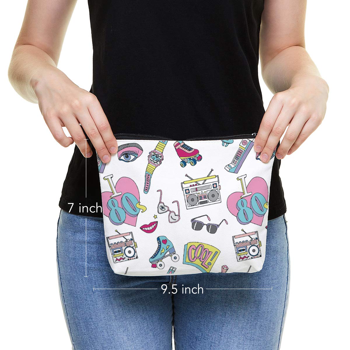 Funny gift Friend makeup bag, Best friend Cosmetic Bag, Friends Theme Natural Reusable Eco-Friendly Makeup Bag Gifts, for Women Men Best Friends Birthday Christmas Gift