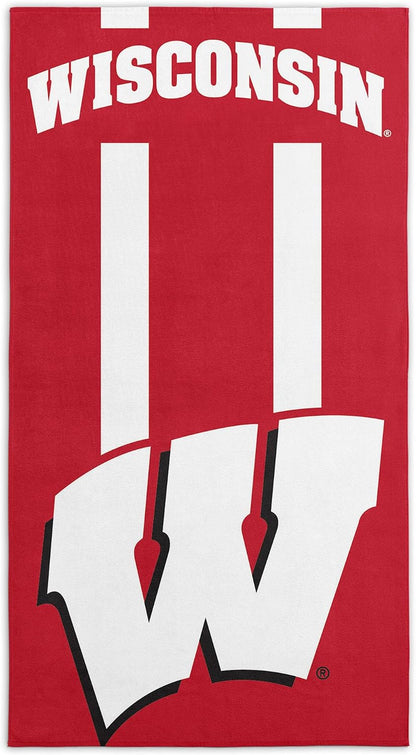 Northwest NCAA Alabama Crimson Tide Unisex-Adult Beach Towel, 30" x 60", Stripes
