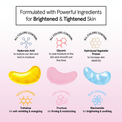 grace & stella Under Eye Patches (12 pairs) Eye Masks for Puffy Eyes and Dark Circles - Gifts for Women, Bridesmaids, Birthdays, Bachelorette Party, Self Care Gifts for Women - Vegan Cruelty-Free