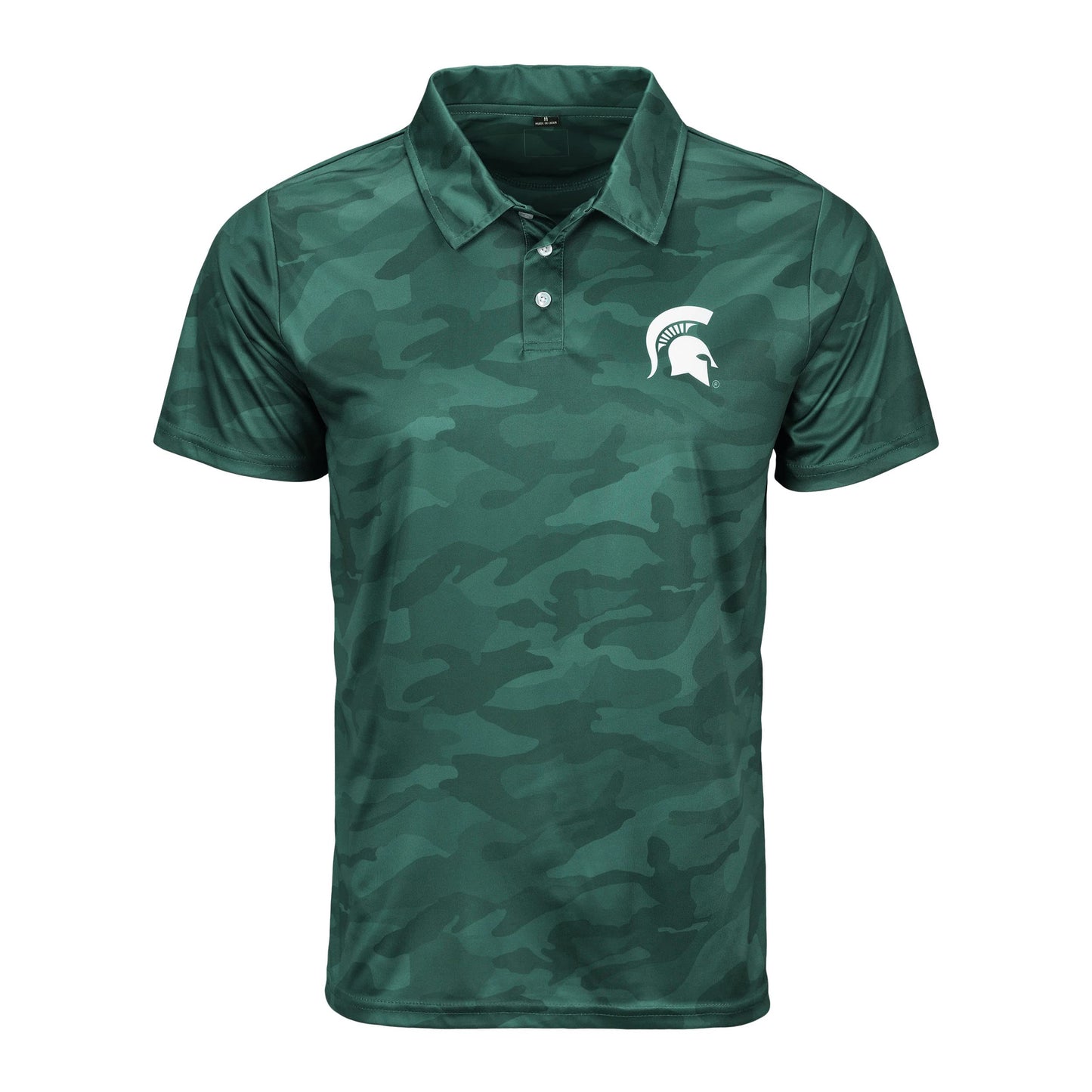 FOCO Men's NCAA College Team Logo Camo Color Polyester Polo Short Sleeve Shirt