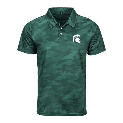 FOCO Men's NCAA College Team Logo Camo Color Polyester Polo Short Sleeve Shirt