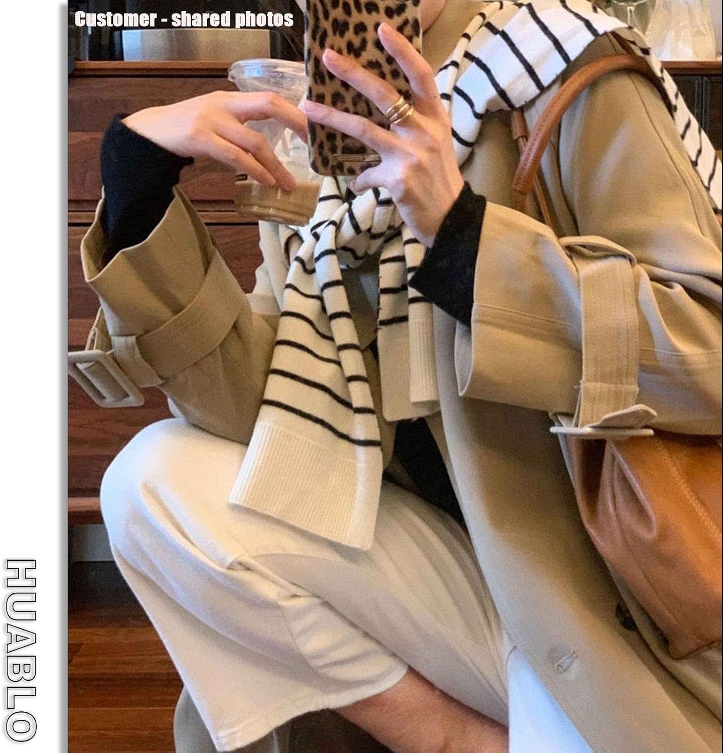 huablo Women's Fashion Knitted Shawl