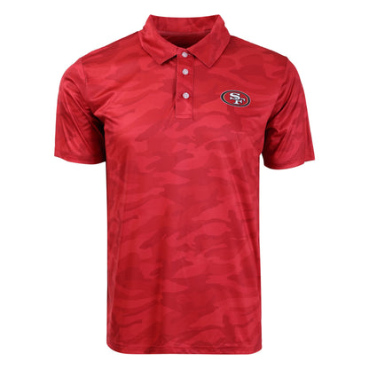 FOCO Men's NCAA College Team Logo Camo Color Polyester Polo Short Sleeve Shirt