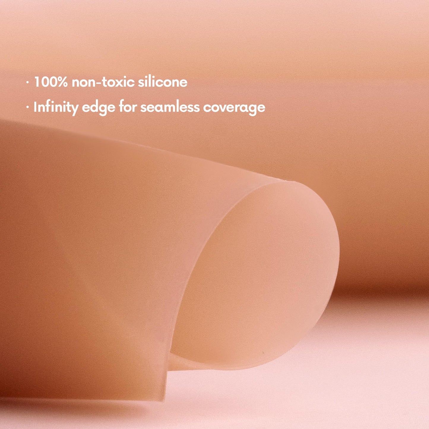 CAKES Body® Grippy Non-Adhesive Silicone Nipple Covers for Women (NO STICKY ADHESIVE) - Reusable, Silicone (Circle)