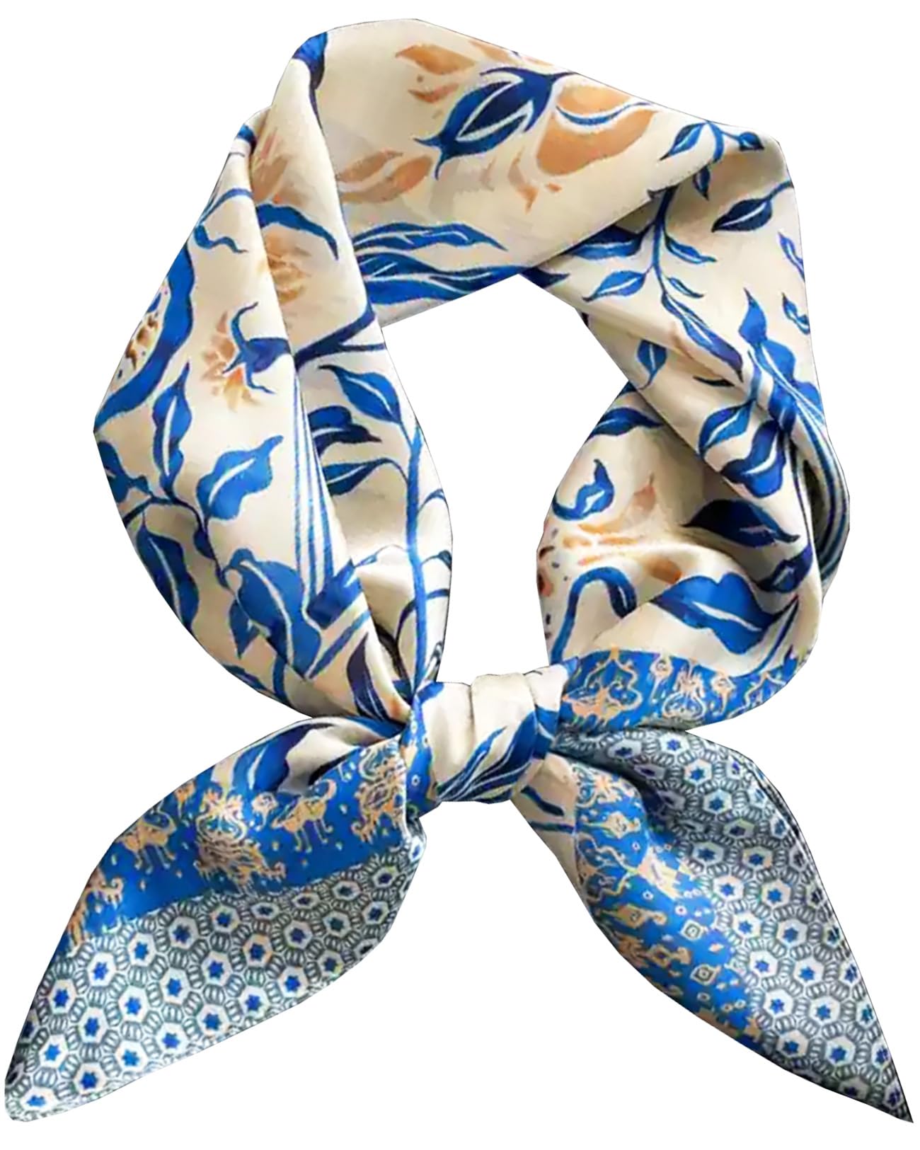 Saiusloa Neck Scarf For Womens Silky Head Scarves Hair Bandanas Square Scarf Fashion Accessories lightweight