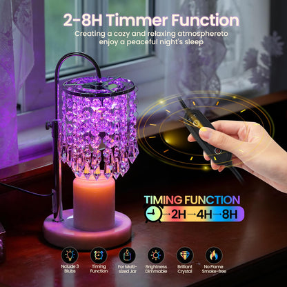 Candle Warmer Lamp with Timer & Dimmer