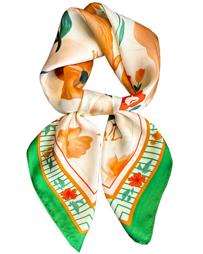 Saiusloa Neck Scarf For Womens Silky Head Scarves Hair Bandanas Square Scarf Fashion Accessories lightweight