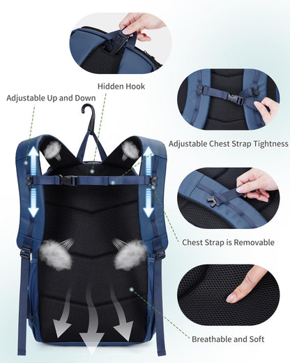 sportsnew Waterproof Pickleball Bag Men Women W/Shoe Compartment Fence Hook