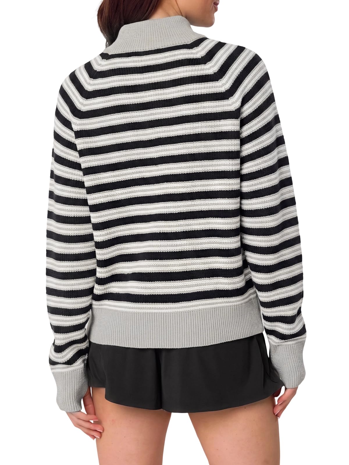 Women's Half Zip Sweater Long Sleeve Pullover