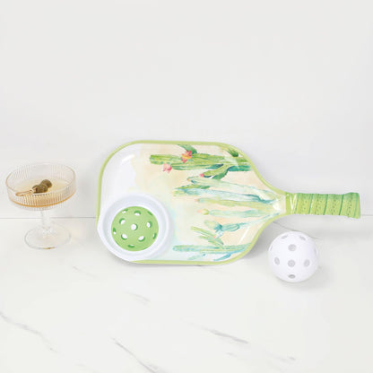 UPware Lovely Lemon Melamine Chip and Dip Snack Tray