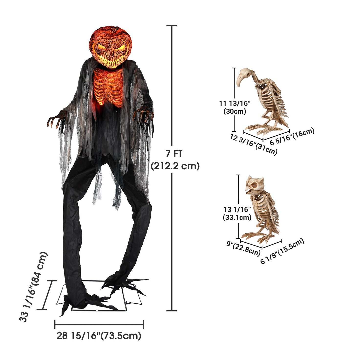 AW 9Ft Animatronics Flying Witch Hovering Broom Animated AC 100V-240V Halloween Outdoor Decoration Motion Activated 2026