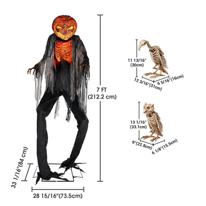 AW 9Ft Animatronics Flying Witch Hovering Broom Animated AC 100V-240V Halloween Outdoor Decoration Motion Activated 2026