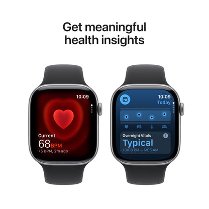 Apple Watch Series 11 [GPS 42mm] Smartwatch with Rose Gold Aluminum Case with Light Blush Sport Band - S/M. Sleep Score, Fitness Tracker, Health Monitoring, Always-On Display, Water Resistant