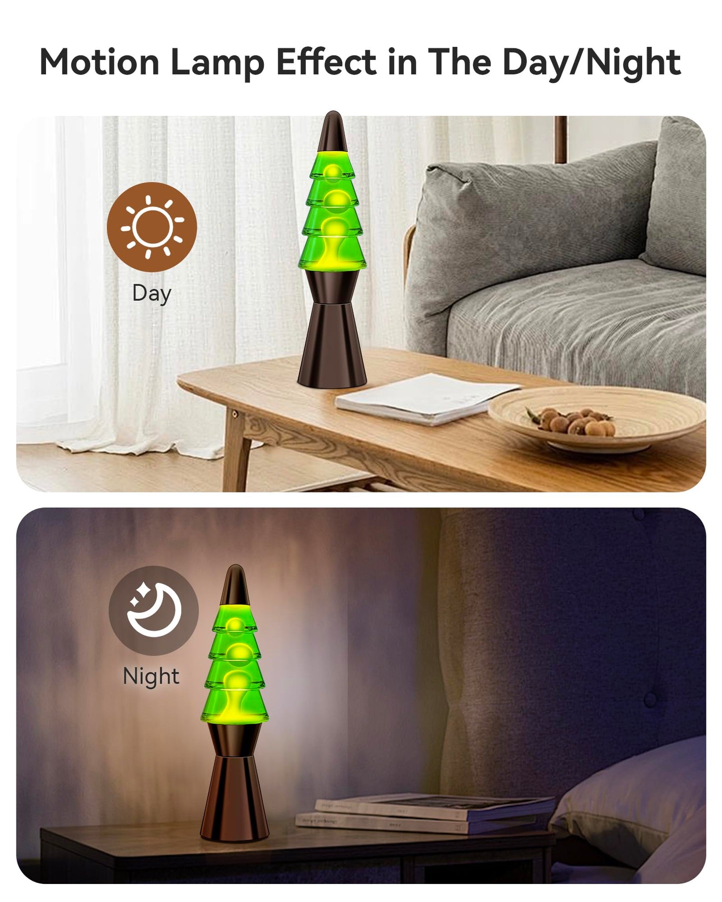 Christmas Tree Liquid Motion Lamp,for Mother's Day/Mom Gifts,14.5 inches Table Lamp Christmas Indoor Decorations for Adults and Kids, Mood Lighting Home Decor Lav Night Light