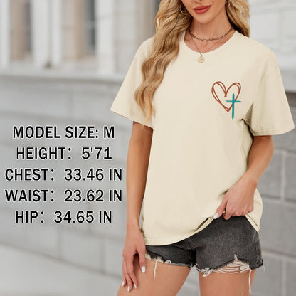 Tuislay Christian Shirts for Women Jesus Has My Back
