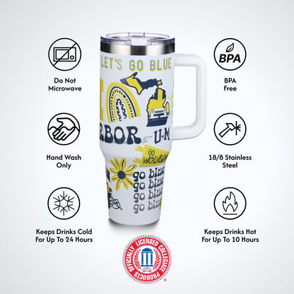The Memory Company Officially Licensed NCAA - Texas A&M University 40oz Team Spirit Game Day Tumbler