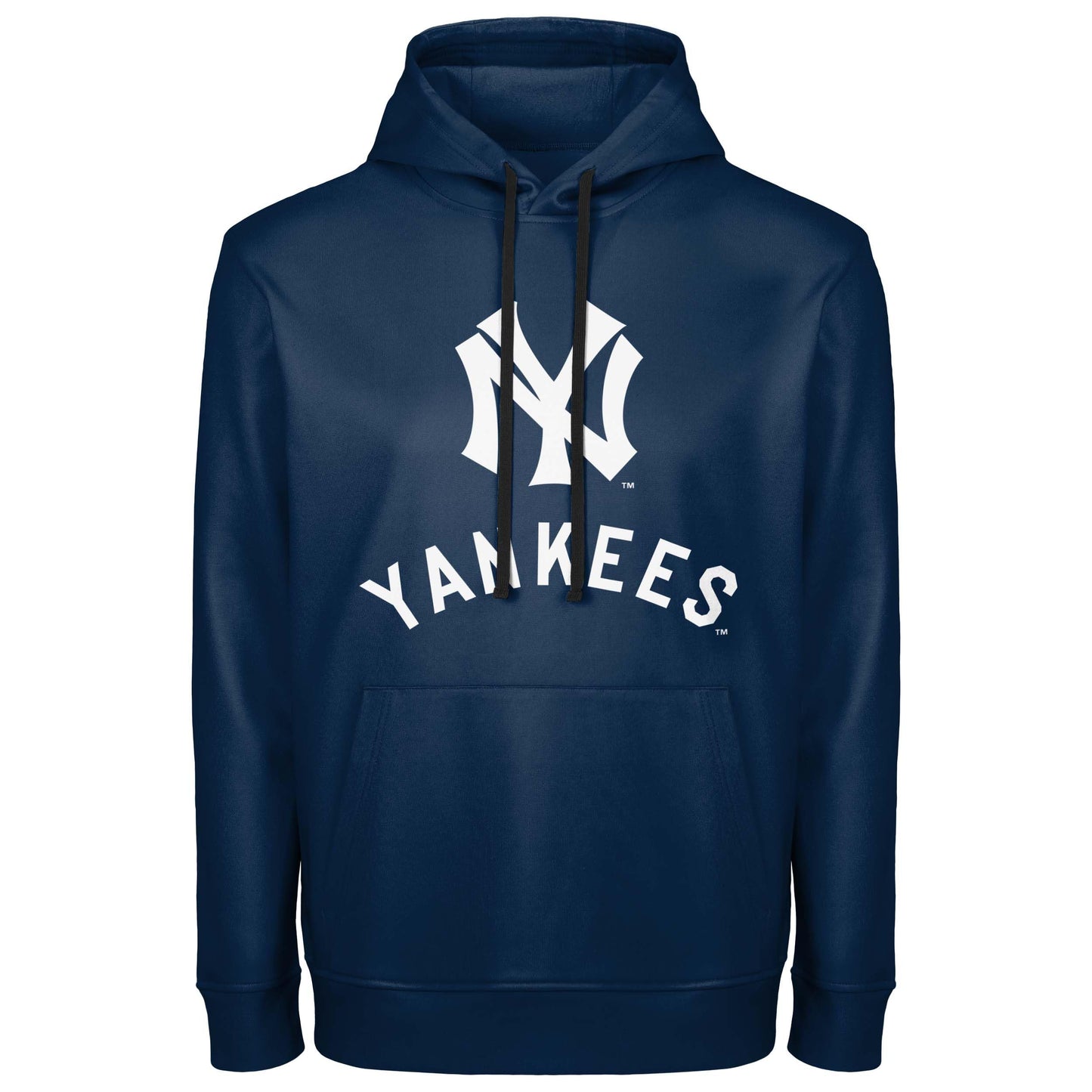FOCO MLB Men's Official Cooperstown Primary Logo Wordmark Polyester Pullover Hoodie Sweatshirt