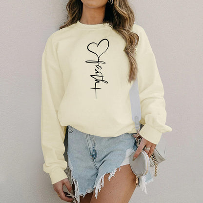 KIEKIECOO Faith Christian Sweatshirts