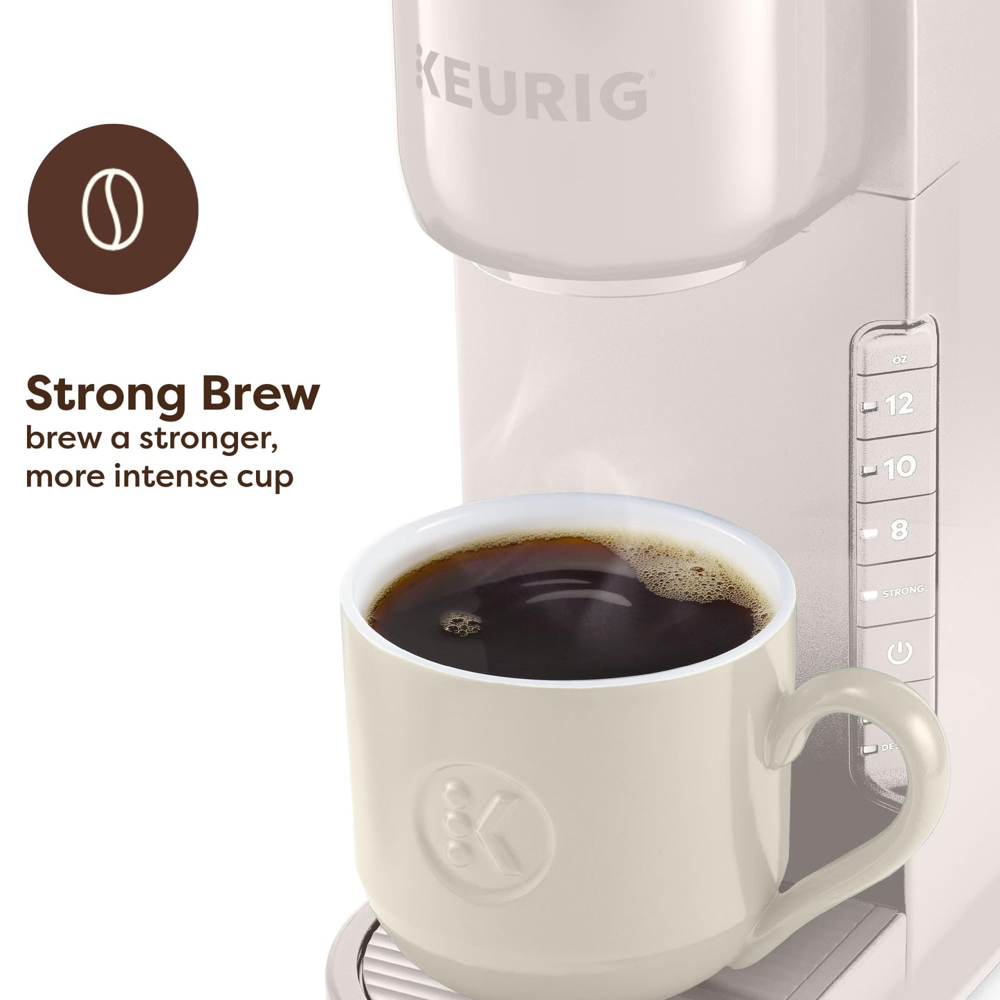 Keurig K-Express Single Serve K-Cup Pod Coffee Maker, 3 Brew Sizes, Strong Button Feature, 42oz Removable Reservoir, Island Berry