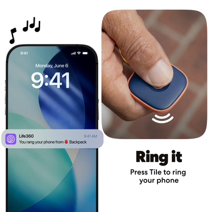Life360 Tile - Bluetooth Tracker, Keys Finder and Item Locator for Keys, Bags and More. Phone Finder. Both iOS and Android Compatible. 1-Pack (Green Surf)