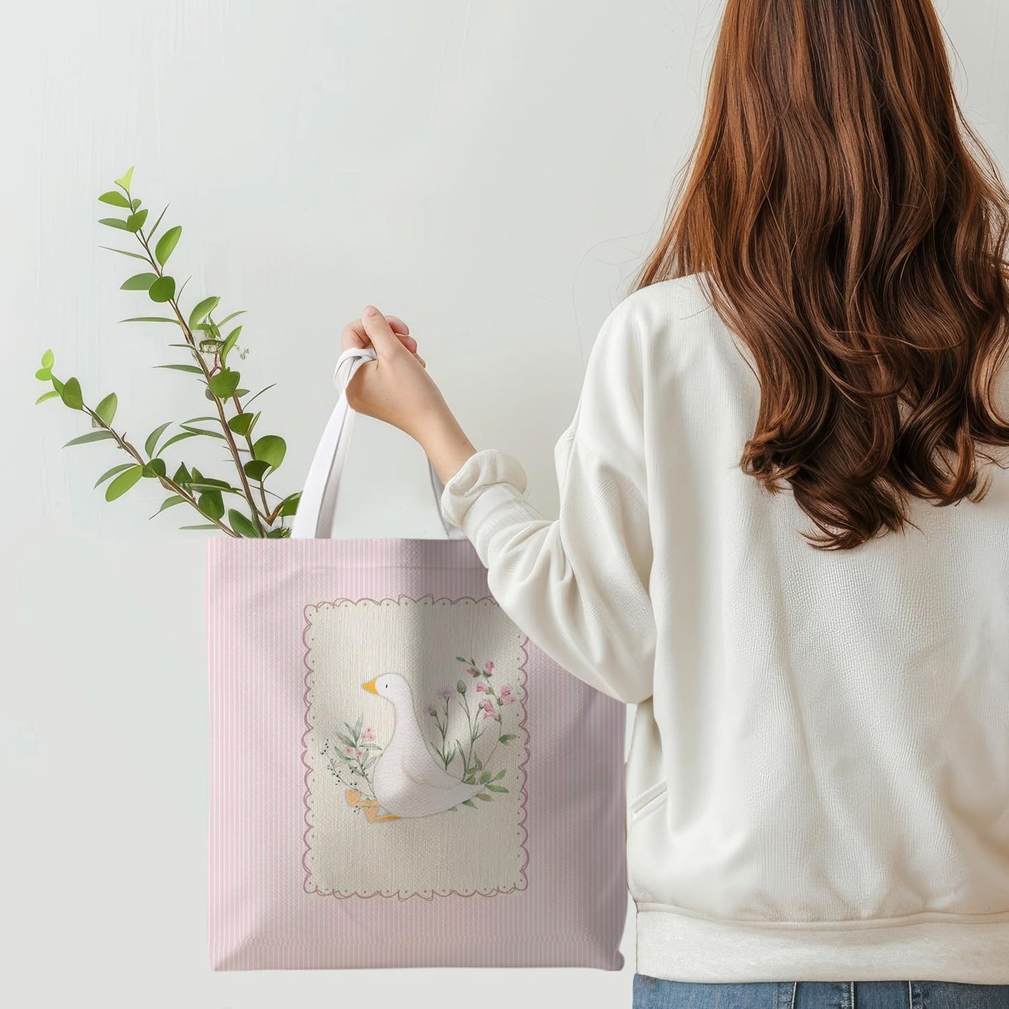 Striped series canvas bags
