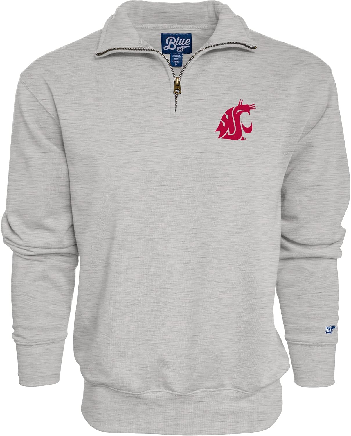 Blue 84 NCAA mens Quarter Zip Sweatshirt Icon