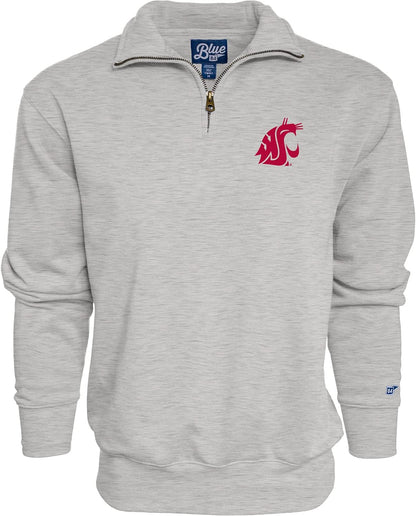 Blue 84 NCAA mens Quarter Zip Sweatshirt Icon