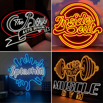 CIONAOR Custom Neon Sign, Custom LED Neon Sign Customizable for Wedding Bar Salon Beauty Business Light Up Name Sign, Personalized Neon Light Suitable for Events Birthday Gifts Decorations