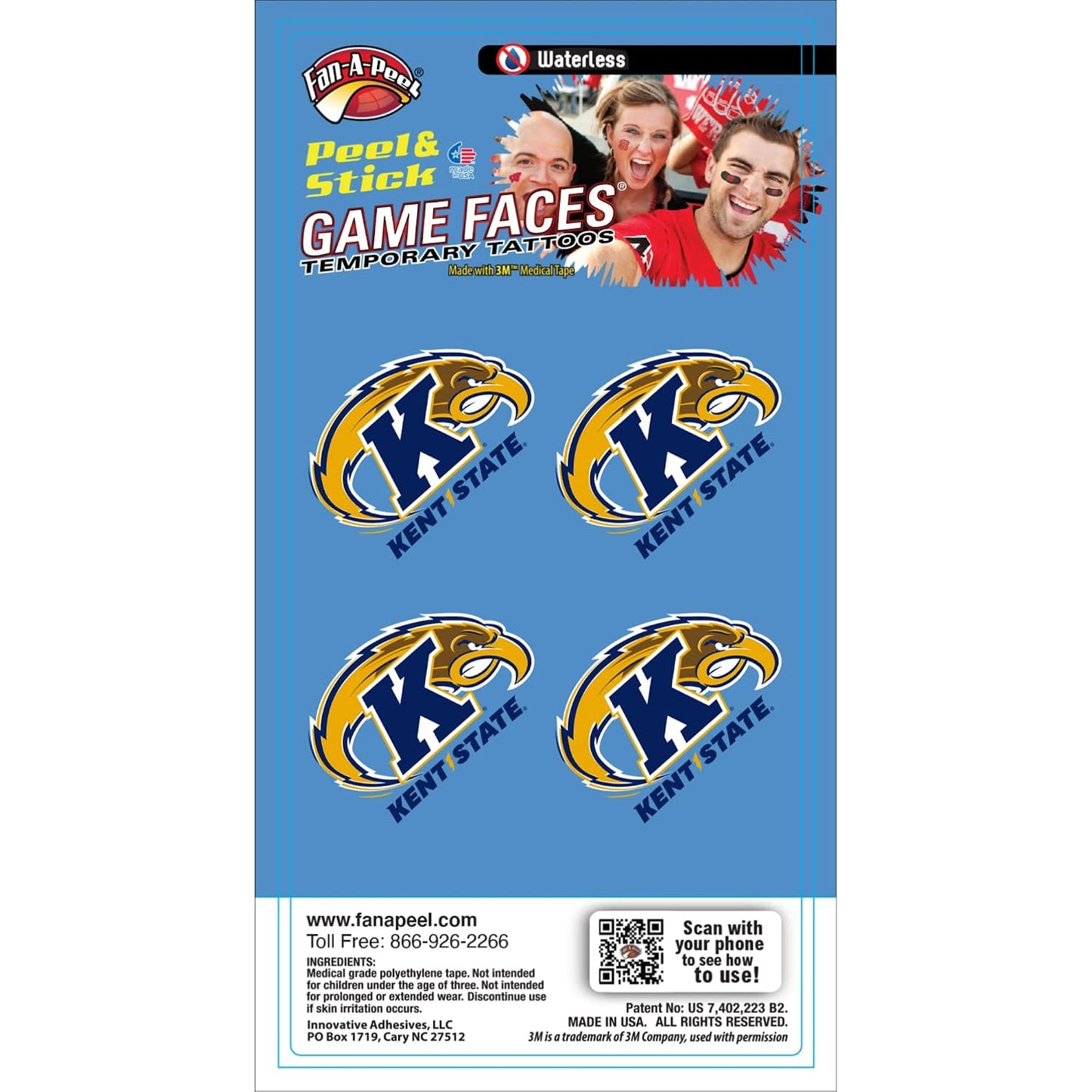 Alabama Waterless Temporary Tattoos - Hypoallergenic Peel and Stick Waterproof Temporary Tattoos - Officially Licensed