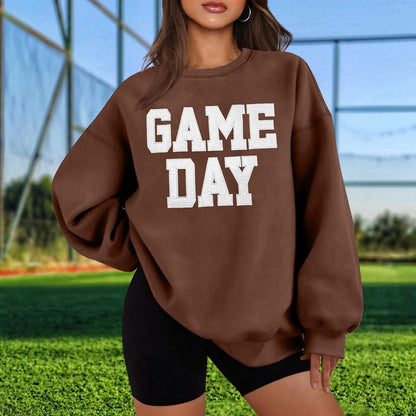 Women Oversized Game Day Sweatshirt