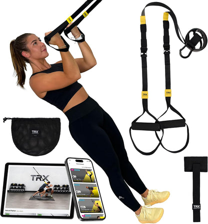 TRX GO Suspension Trainer, At Home, Portable Gym Workout, For Strength Training, Full Body Exercise Equipment