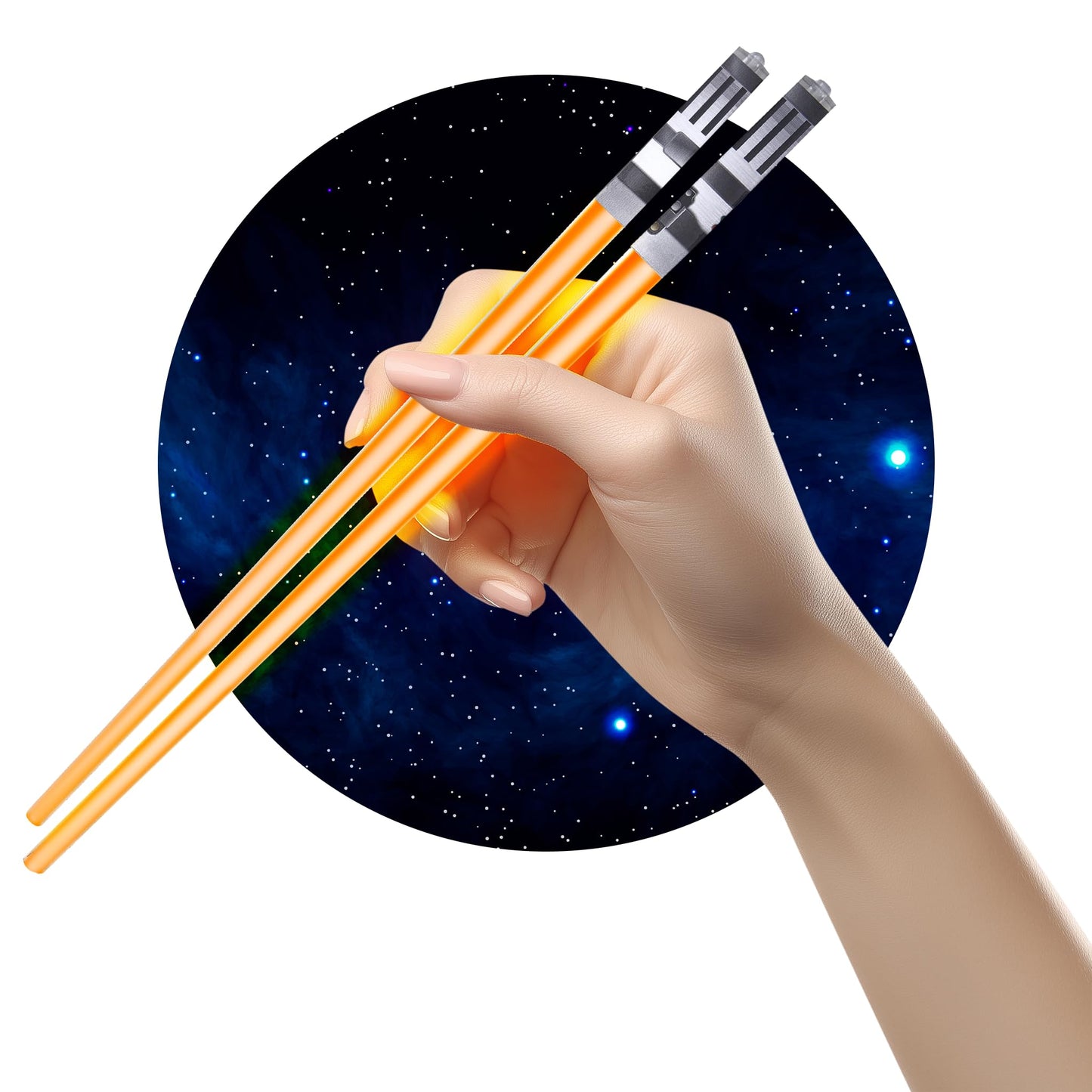 ChopSabers Lightsaber Led Light Up Chopsticks (1 Pair, Blue)