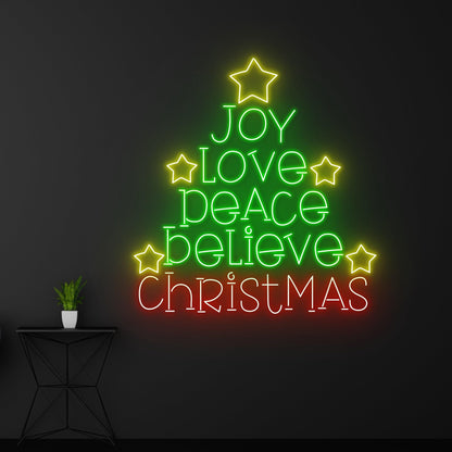 Custom Merry Christmas Tree Neon Sign Led Sign LED Lights (Merry Christmas)