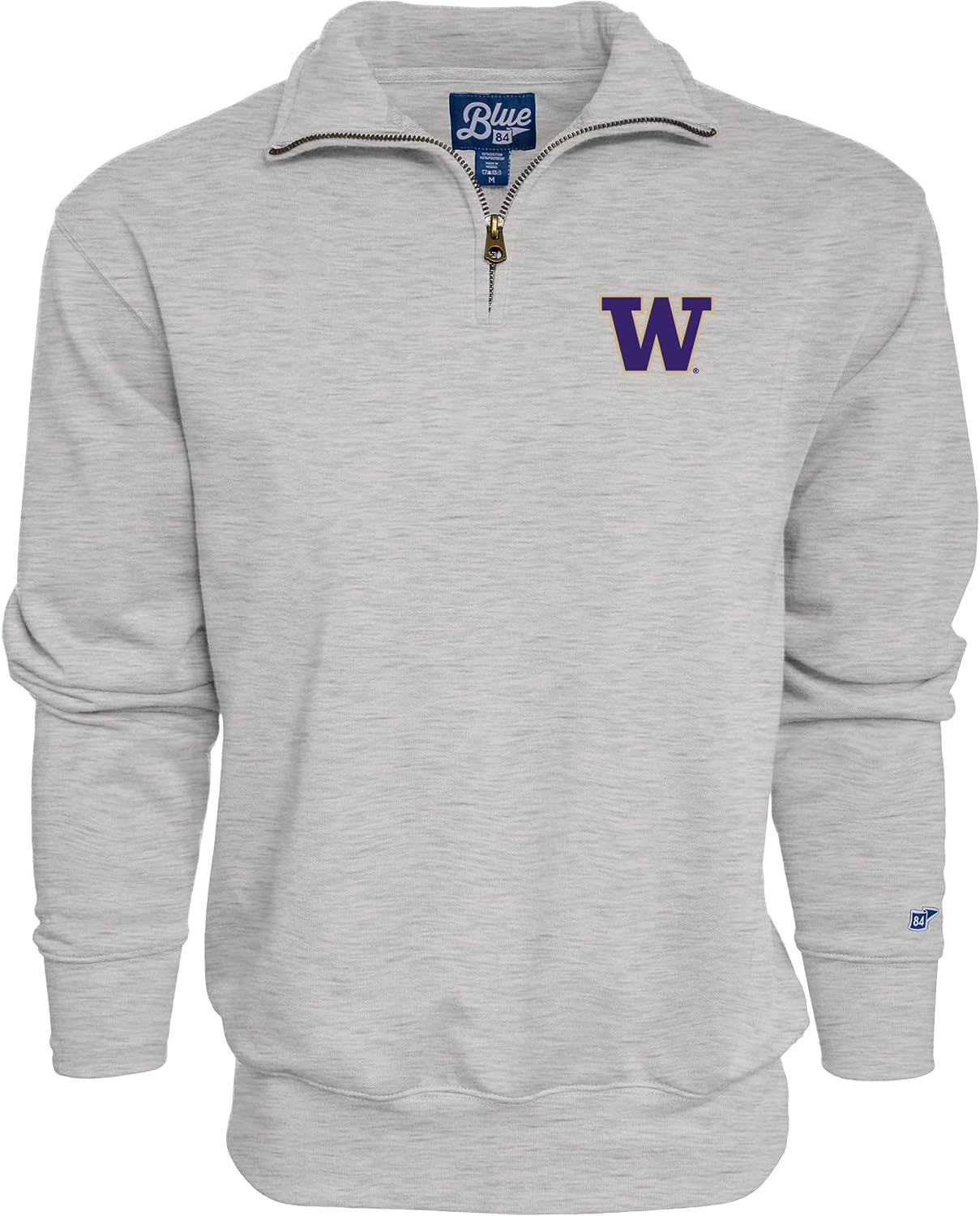 Blue 84 NCAA mens Quarter Zip Sweatshirt Icon