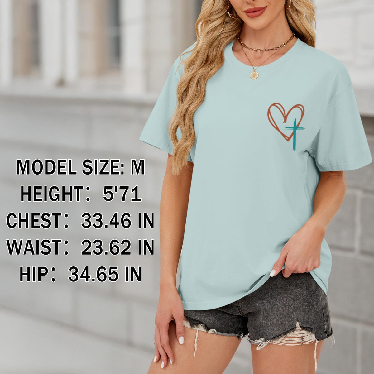 Tuislay Christian Shirts for Women Jesus Has My Back