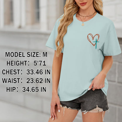 Tuislay Christian Shirts for Women Jesus Has My Back