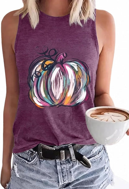 MHTOR Baseball O-Neck Tank Women Print Baseball Tanks Cute Workout Graphic Casual Summer Sleeveless Vest Top