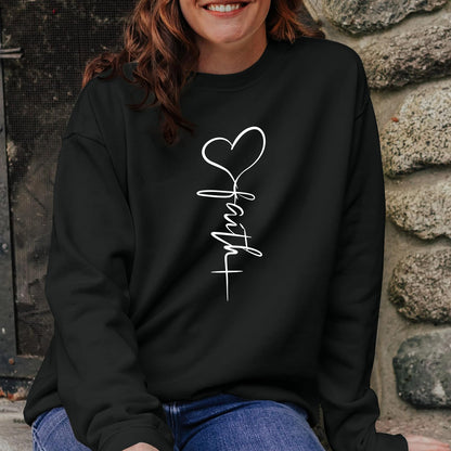 KIEKIECOO Faith Christian Sweatshirts