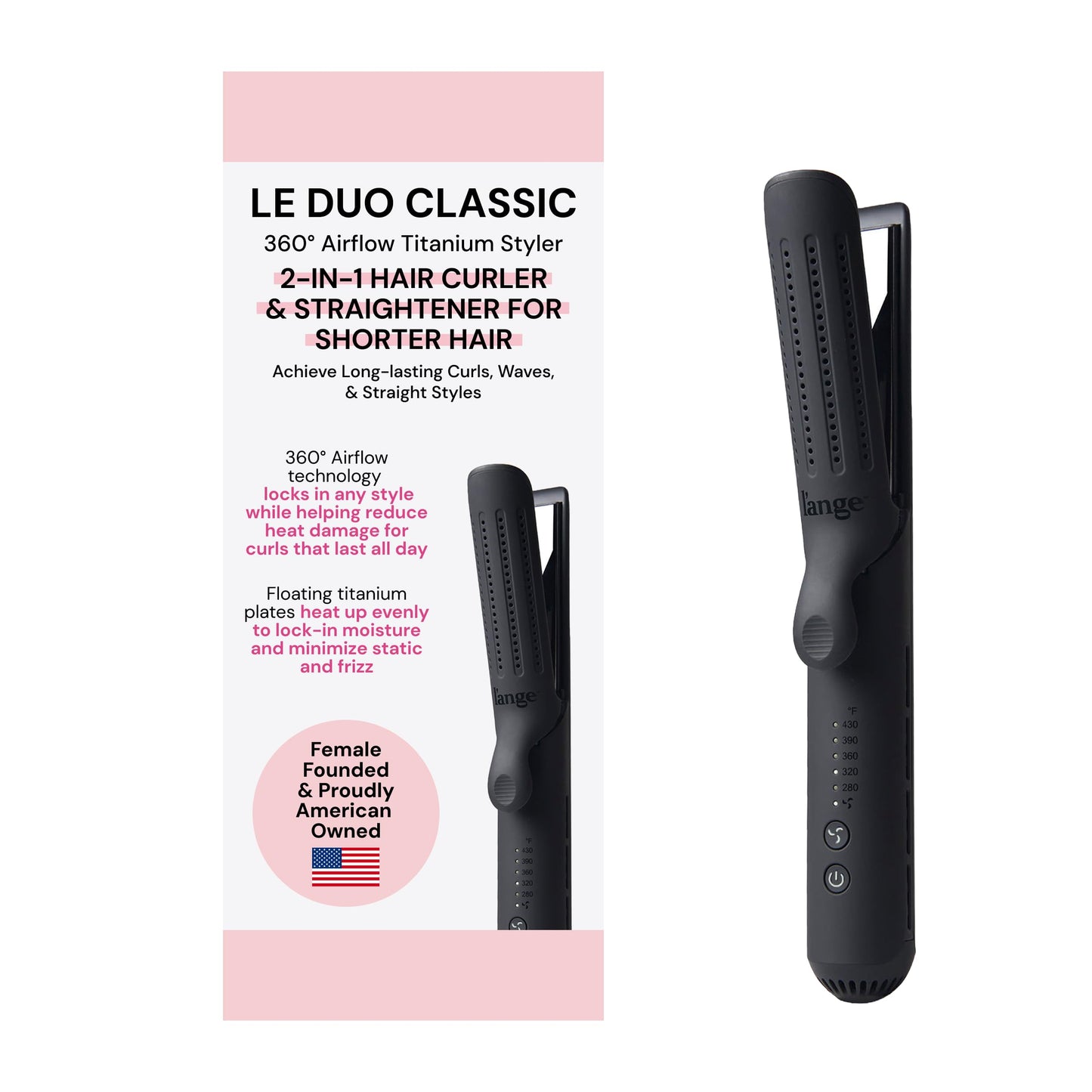 L'ANGE HAIR Le Duo Grande 360° Airflow Styler