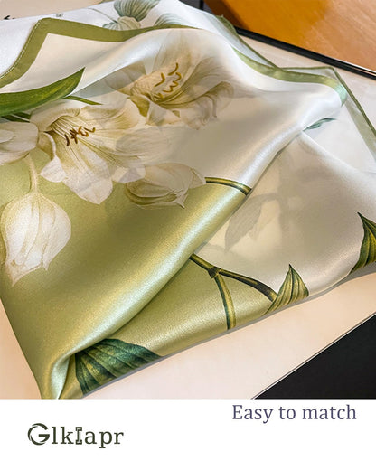 Satin Bandana Headscarf for Women Silky Hair Scarves for Fashion Lightweight