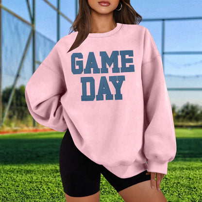 Women Oversized Game Day Sweatshirt