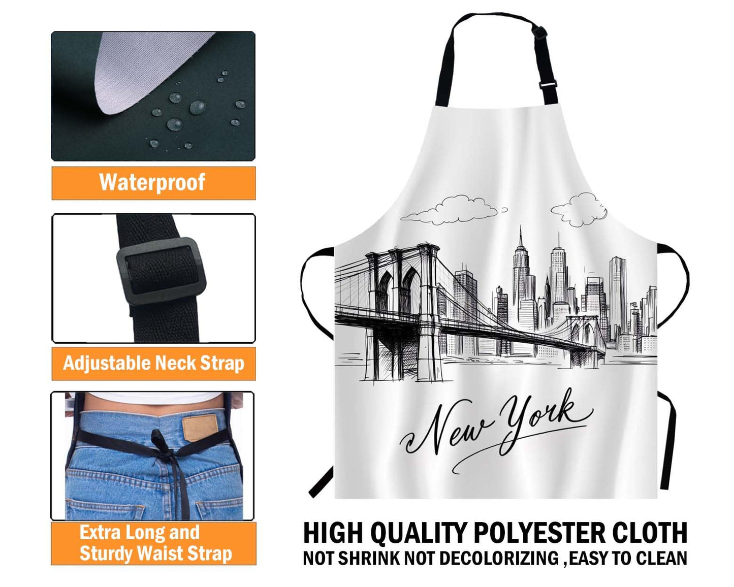 Wondertify Doodle Frames in French Style Apron