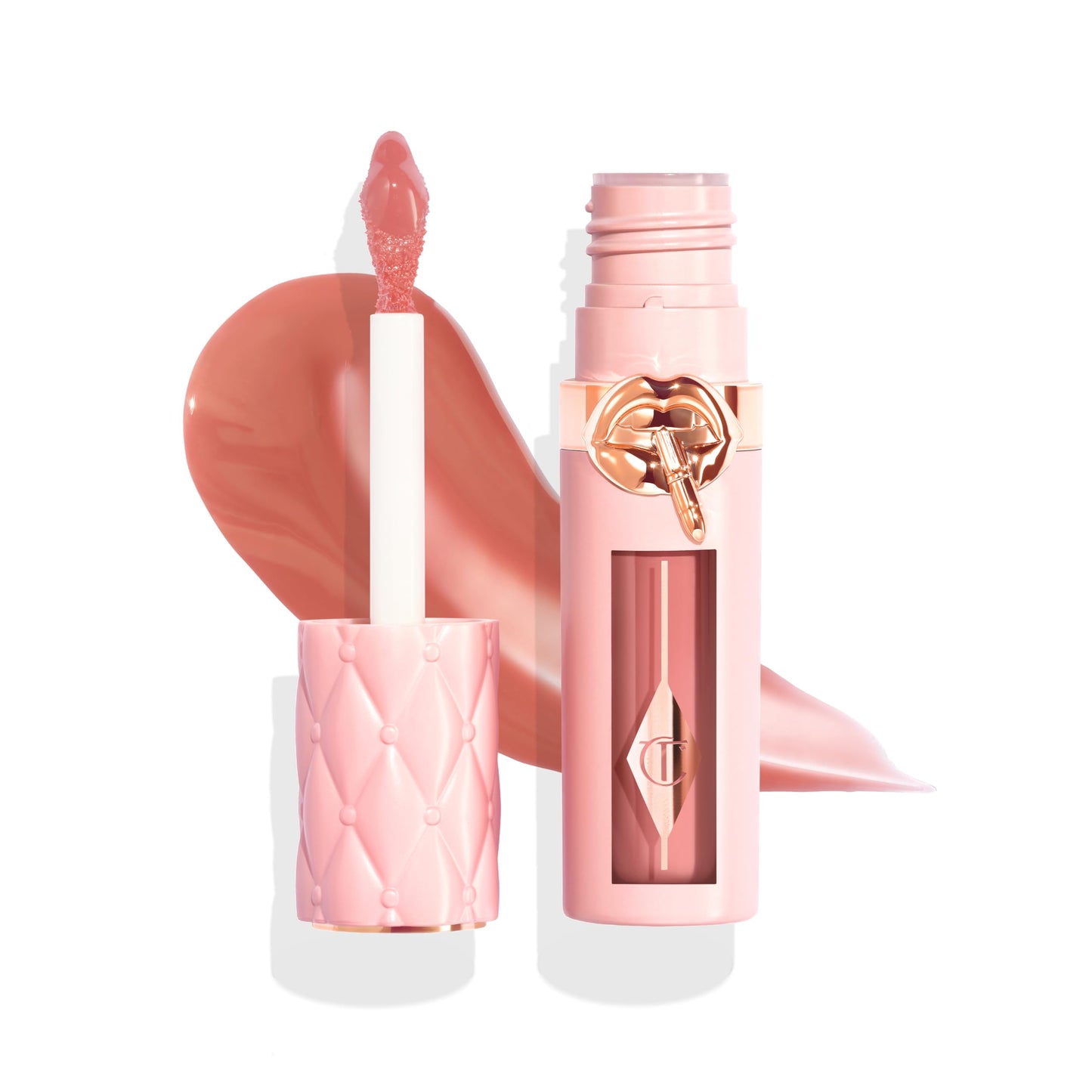 Charlotte Tilbury Big Lip Plumpgasm Lip Gloss - Gift Set Essential - Hydrating Plumper with Hyaluronic Acid & Heat + Ice Technology - Perfect for Pairing with Makeup Favorites