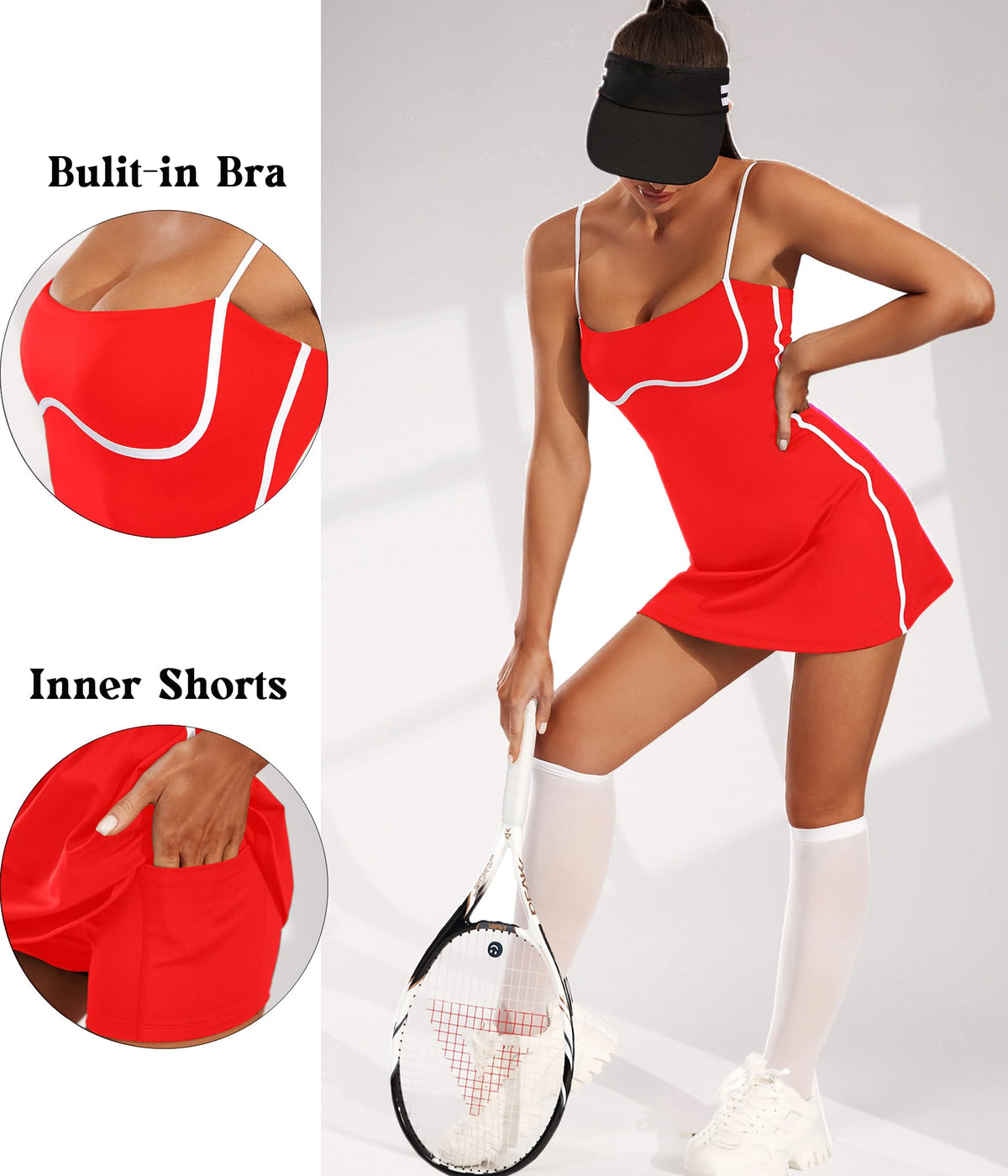 Womens Workout Tennis Dress