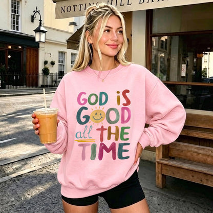 BeWithYou Christian Sweatshirts for Women -God is Good
