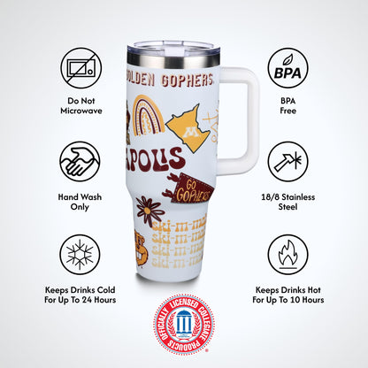 The Memory Company Officially Licensed NCAA - Texas A&M University 40oz Team Spirit Game Day Tumbler