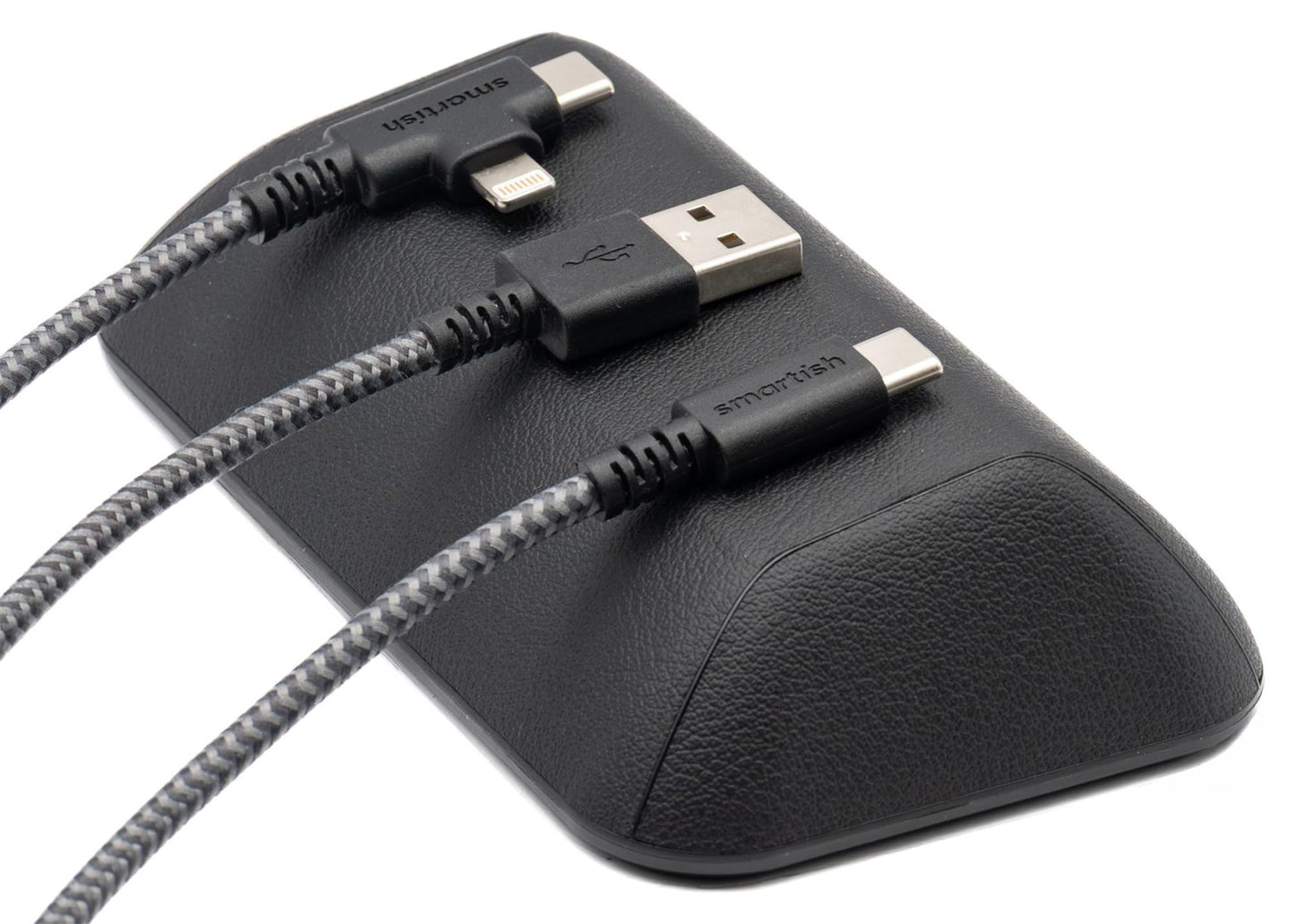 Smartish® Magnetic Cord Holder - Bigger Cable Wrangler Organizer with Magnet Clips for Charger Management on Desktop, Nightstand - Holds 6+ Cables - I'm Blushing