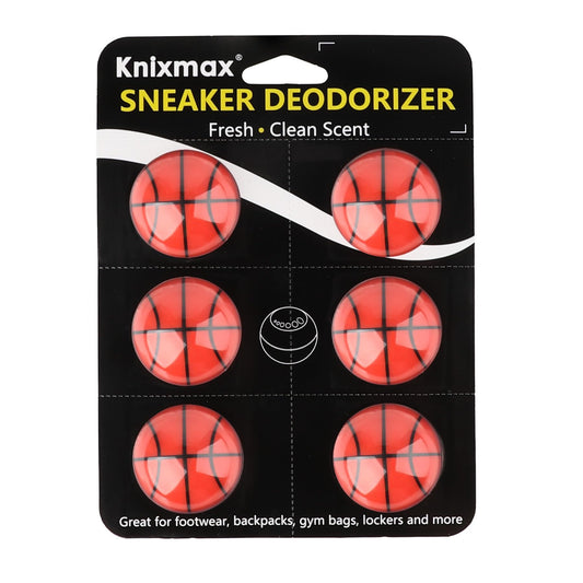 Knixmax Shoe Deodorizer Balls Odor Eliminator for Sneakers 6 Pack Baseball